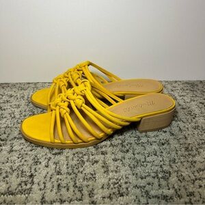 Madewell Warm Honey Suckle Dakota Sandal Size 5.5